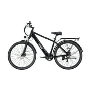GOTRAX Accord Electric Commuter Bike for Adults, 20 mph, 15.5 mile Range, 350W Motor, 27.5 inch Tires, Front Suspension and Cargo Rack, Black