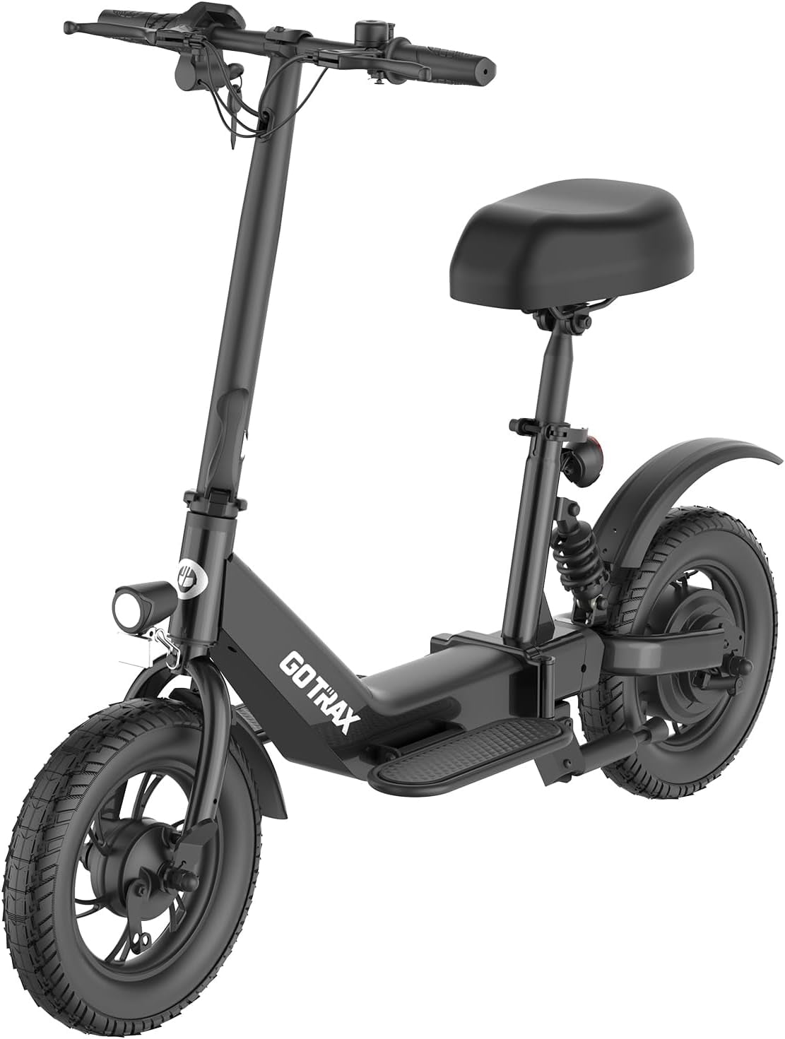 GOTRAX Aero Foldable Electric Scooter with Seat for Teen and Adult, 15.5 MPH, 350 Watts
