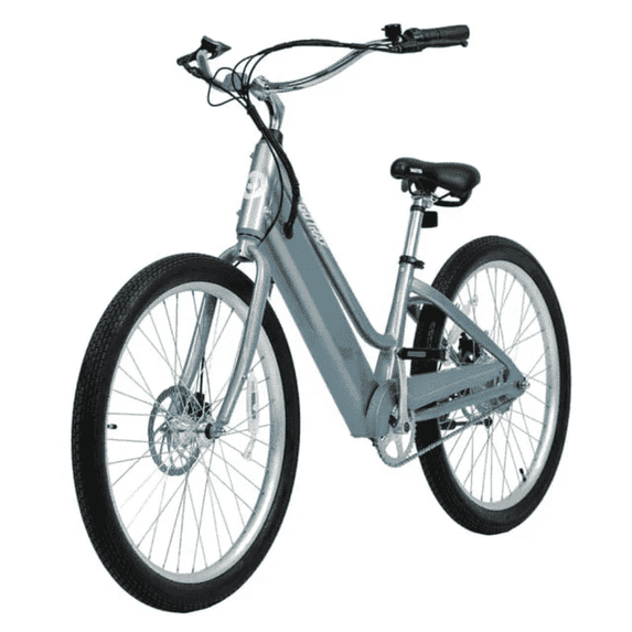 GOTRAX Aeroluxe 27.5" Electric Bike for Adults, 350W Motor, 20mph, Step-Thru Design, 5 PAS, Blue