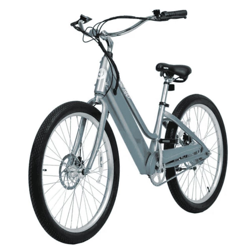 GOTRAX Aeroluxe 27.5" Electric Bike for Adults, 350W Motor, 20mph, Step-Thru Design, 5 PAS, Blue