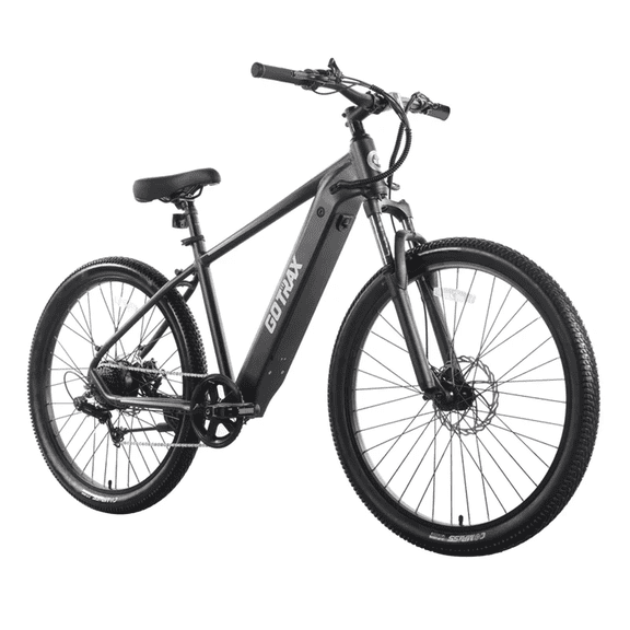 GOTRAX Approach 27.5" Step Over Electric Mountain Adult Bike with 350W Motor 20 MPH Up to 264lb, Black