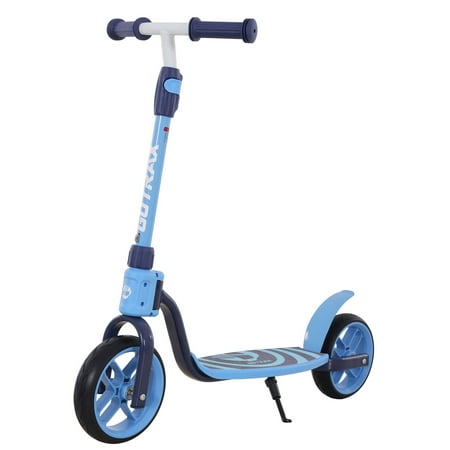 GOTRAX Bobloo Plus 2 wheels Kick Scooter for Kids Ages 5+, 8" Flat-Free Tires, Adiustable Heiqht, Blue