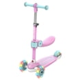 thumbnail image 1 of GOTRAX BoblooPro 3-Wheel Light-Up Kick Scooter for Kids Ages 3-8, with Folding Adjustable/Rmovable Seat, Pink, 1 of 7