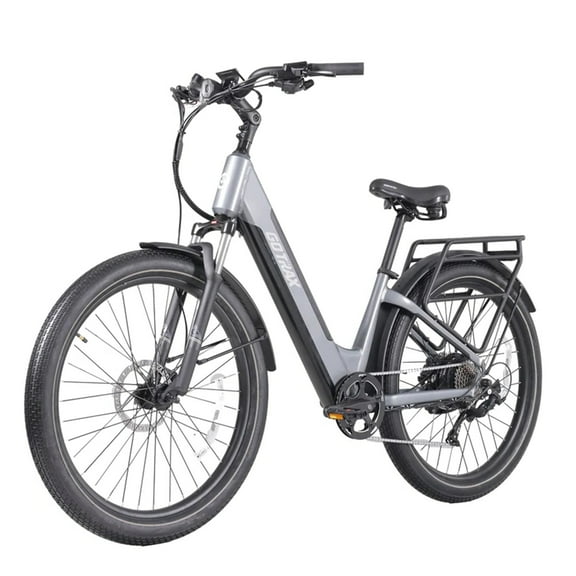 GOTRAX CTI2 27.5" Electric Bike,350W 36V 20mph Shimano 7 Speed City E-Bike for Adult,UL2849, Black