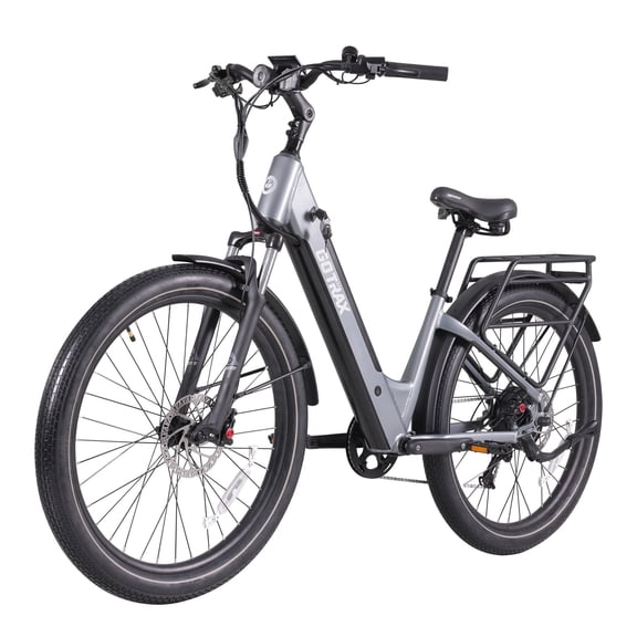 GOTRAX CTI3 27.5" Adult Electric Bike, 500W Motor, 48V 14Ah Battery , 20MPH, 60 Miles Range, Shimano 7 Speed E-Bike, Max 300lbs,Gray