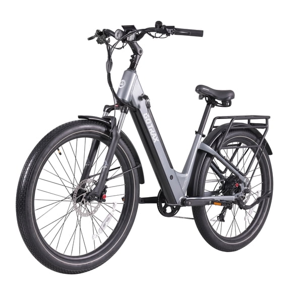 GOTRAX CTI3 27.5" Adult Electric Bike, 500W Motor, 48V 14Ah Battery , 20MPH, 60 Miles Range, Shimano 7 Speed E-Bike, Max 300lbs,Gray