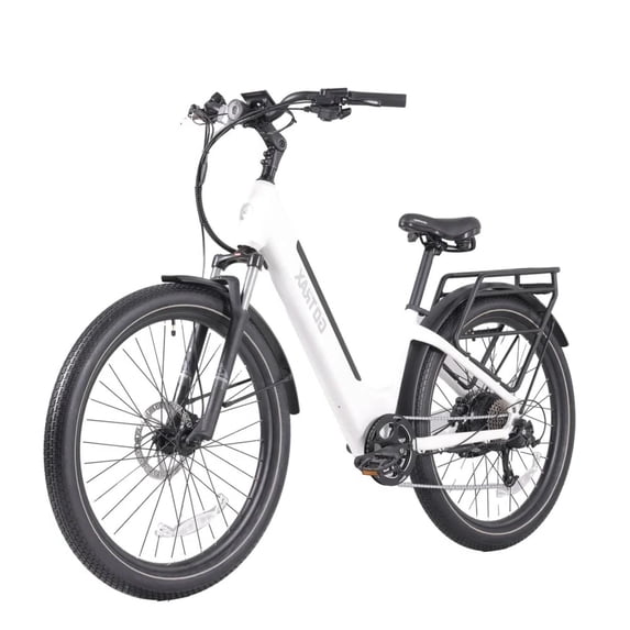 GOTRAX CTI3 27.5" Adult Electric Bike, 500W Motor, 48V 14Ah Battery , 20MPH, 60 Miles Range, Shimano 7 Speed E-Bike, Max 300lbs, White