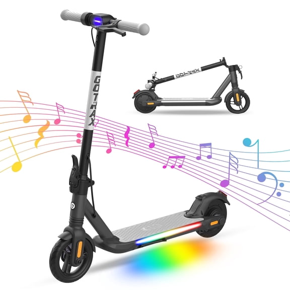 GOTRAX Comet Foldable Electric Scooter for Kids Ages 6-12, 150W Motor, 10 MPH Max Speed, 7 Mile Range,Black