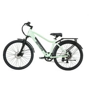 GOTRAX Elo 26 Adult Electric Commuter Bike, 36V 10.4Ah, 25 Miles, 7 Speed Shimano, Front Suspension, Unisex