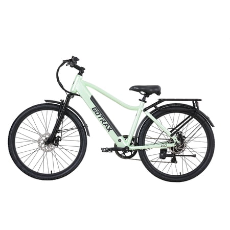 GOTRAX Elo 26" Adult Electric Commuter Bike, 36V 10.4Ah, 25 Miles, 7 Speed Shimano, Front Suspension, Unisex