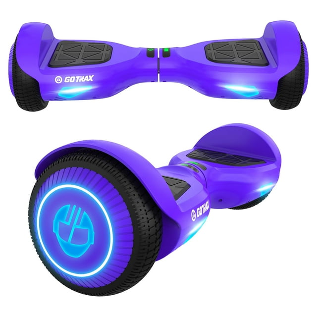 GOTRAX Edge Hoverboard for Kids Adults, 6.5" Tires 6.2mph & 2.5 Miles Self Balancing Scooter, Purple