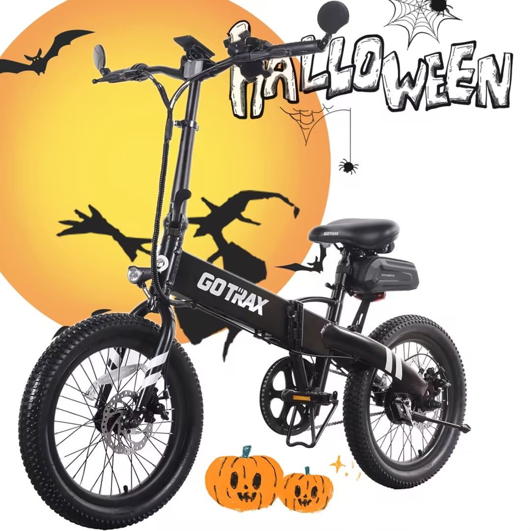 GOTRAX F1V2 20 Electric Commuter and Folding Bikes for Adults 350W Motor 2.6 Fat Tire 48V 20Mph 300lbs Load Electric Bike White Walmart Business Supplies