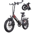 thumbnail image 1 of GOTRAX F2V2 Folding 20" Electric Bike for Adults, 7-Speed, 20 mph&50 Mile, 300 lb Max Load, Black, 1 of 17