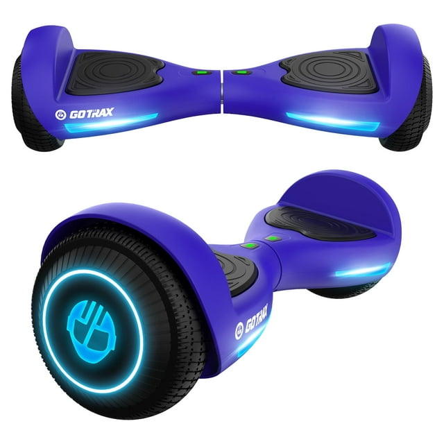 GOTRAX FX3 Hoverboard for Kids Adults,200W Motor 6.5" LED Wheels 6.2mph Speed Hover Board, Blue