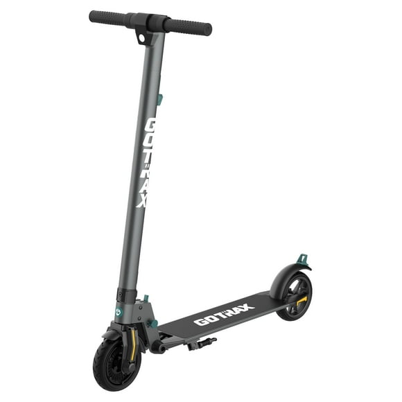 GOTRAX G2Plus Foldable Electric Scooter for Adult Teens Age of 8+ with 6" Tires, 200W 12mph, Gray