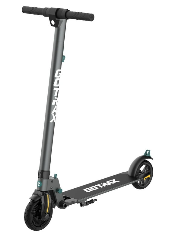 GOTRAX G2Plus Foldable Electric Scooter for Adult Teens Age of 8+ with 6" Tires, 200W 12mph, Gray