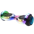 thumbnail image 1 of GOTRAX GLIDE PRO Bluetooth Hoverboard, 6.5" Wheels and 7 Colors Lights Self Balancing Scooters for 44-176lbs Kids Adults Multicolor, 1 of 8