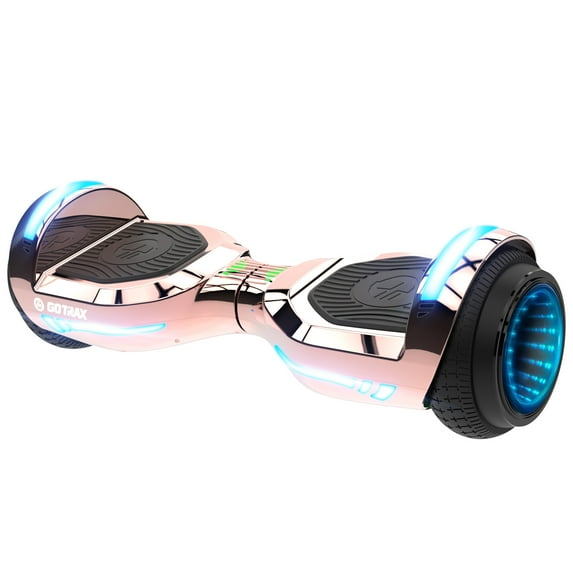GOTRAX GLIDE PRO Bluetooth Hoverboard, 6.5" Wheels and 7 Colors Lights Self Balancing Scooters for 44-176lbs Kids Adults Rosegold
