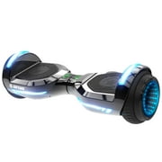 GOTRAX GLIDE PRO Bluetooth Hoverboard, 6.5" Wheels and 7 Colors Lights Self Balancing Scooters for 44-176lbs Kids Adults Silver
