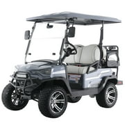 GOTRAX GUIDE4 Premium Electric Golf Cart, 5KW Motor with large rear platform Premium Electric Golf Cart, Slate