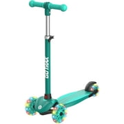 GOTRAX KS1 Kids Kick Scooter, Toddler Scooter 3 Wheel with LED Lighted, 3 Adjustable Handlebars, Suitable for Boys and Girls Ages 28 Children and Max Load 100 lbs,Green
