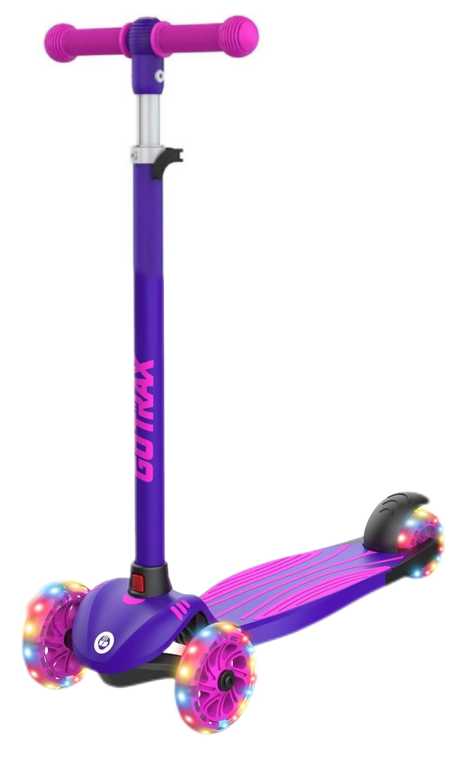 GOTRAX KS1 Kids Kick Scooter, 3 Wheel with LED Lights, Adjustable
