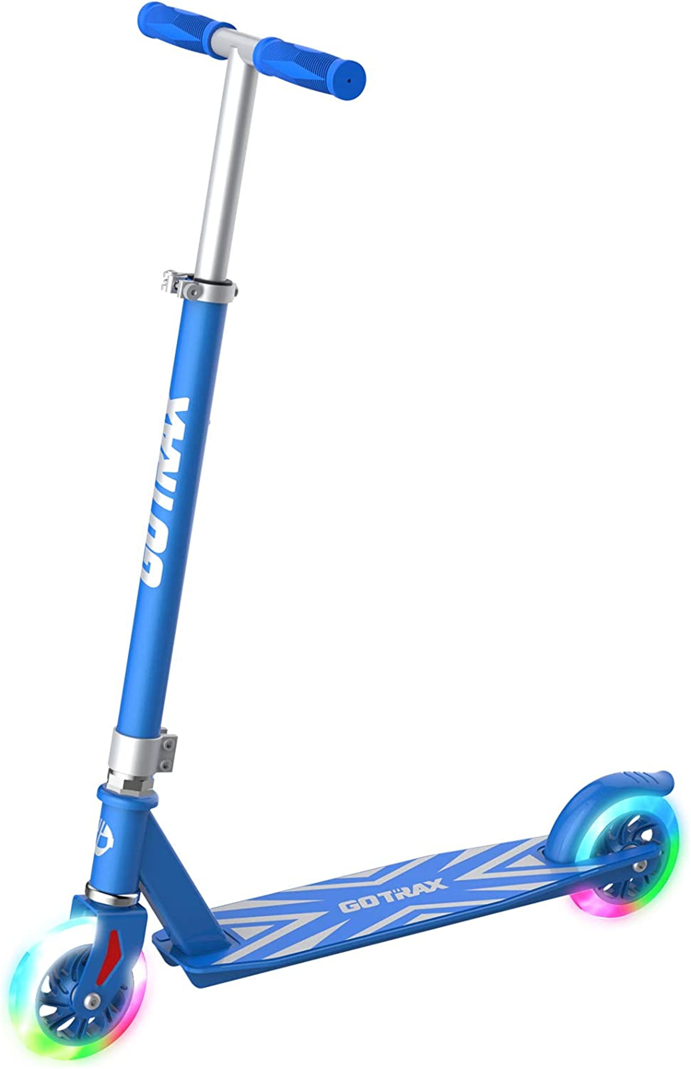 Gotrax KX5 Kick Scooter for Kids Ages 4-9, 5" LED Flashing 2 Wheels Kids Scooter Unisex, Blue