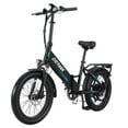 thumbnail image 1 of GOTRAX R2 20" x 3" Folding Adult Electric Bike with 20Mph 500W Strong Power Motors LCD-Display/with Rear Rack,Black, 1 of 9