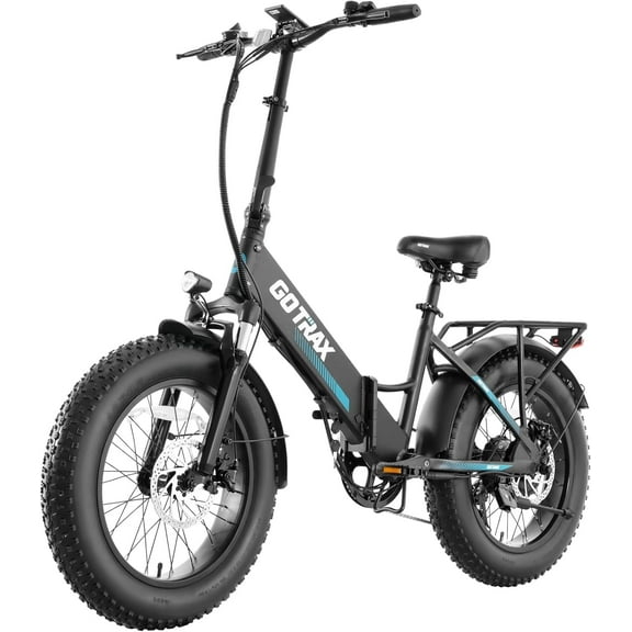 GOTRAX R3 Folding Electric Bike for Adults, 70-Mile Range, 500W, 20mph, 20" x 4" Fat Tires, Shimano 7-Speed, Dual Disc Brakes
