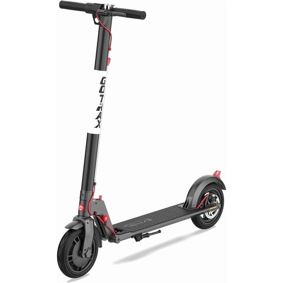 GOTRAX Rival Electric Scooter, 8.5" Tire, Max 12mile Range and 15.5Mph Speed, 250W Foldable Escooter for Adult, Black