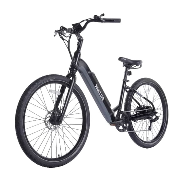 GOTRAX Transit 27.5" Adult Electric Commuter Bike 36V 20mph 40 miles,UL2849, Black
