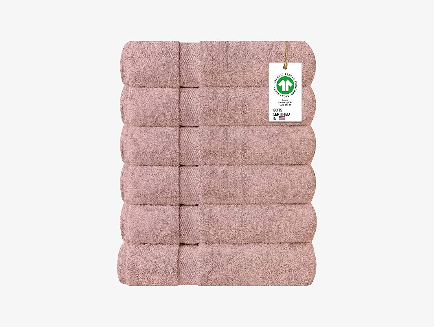 Feather & Stitch 6 Piece Sets of Bathroom Towels - 100% Cotton High Quality  - 650 GSM Hotel Collection Bath Towel Set - 2 Bath Towels, 2 Hand Towels 