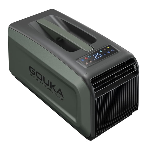 GOUKA Smart Inverter Portable Air Conditioner, 6100BTU Fast Cooling Room AC Unit, Ultra-Quiet Energy-Saving Air Conditioner with Dehumidifier & Fan, Remote & App Control for Large Bedroom Living Roo