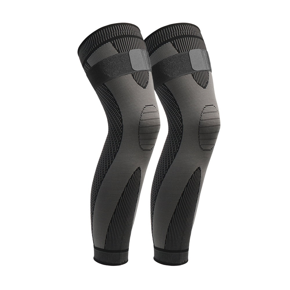 GOUNOD Full Leg Long Knee Compression Sleeve with Adjustable Strap, Non-Slip Arthritis Pain Relief and Weightlifting,Knee Support for Men & Women
