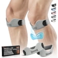 thumbnail image 1 of GOUNOD Silicone Patellar Tendon Support Strap 2 pack,Knee Strap for Knee Pain Relief,Patella Band for Basketball,Running, Hiking, 1 of 7