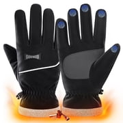 Insulated Gloves for Men Women, Winter Warm Waterproof Thermal Glove for Running, Cycling, Driving, 1 pair