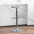 thumbnail image 1 of Metal Bar Stools, Counter Height Adjustable Barstools, Backless 360° Swivel Kitchen Stools for Island, Dining, Bistro, Pub (Sliver), 1 of 13