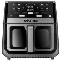 Gourmia 8 Qt Digital Window Air Fryer with 8 One-Touch Cooking Functions, Gray