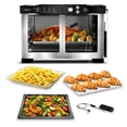 thumbnail image 1 of Gourmia Toaster Oven - 6-Slice French Door Digital Air Fryer with Temperature Probe, Stainless Steel, 1 of 9