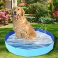 GOVOW Collapsible Dog Pool Hard Plastic Case Portable Swimming Pool For Large Dogs Cats And