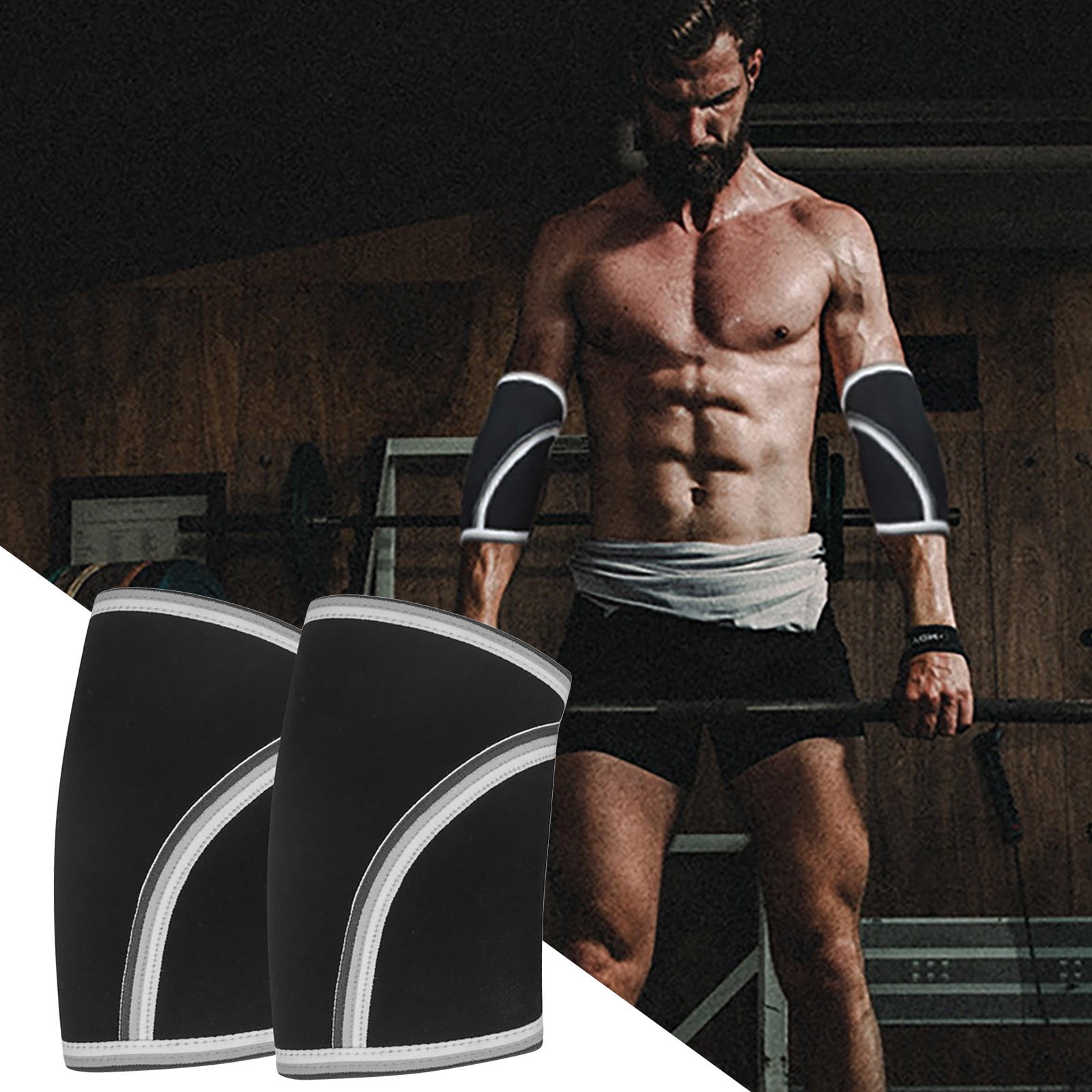 Govow Powerlifting Elbow Pads Equipment Training Fitness Elbow Pads 