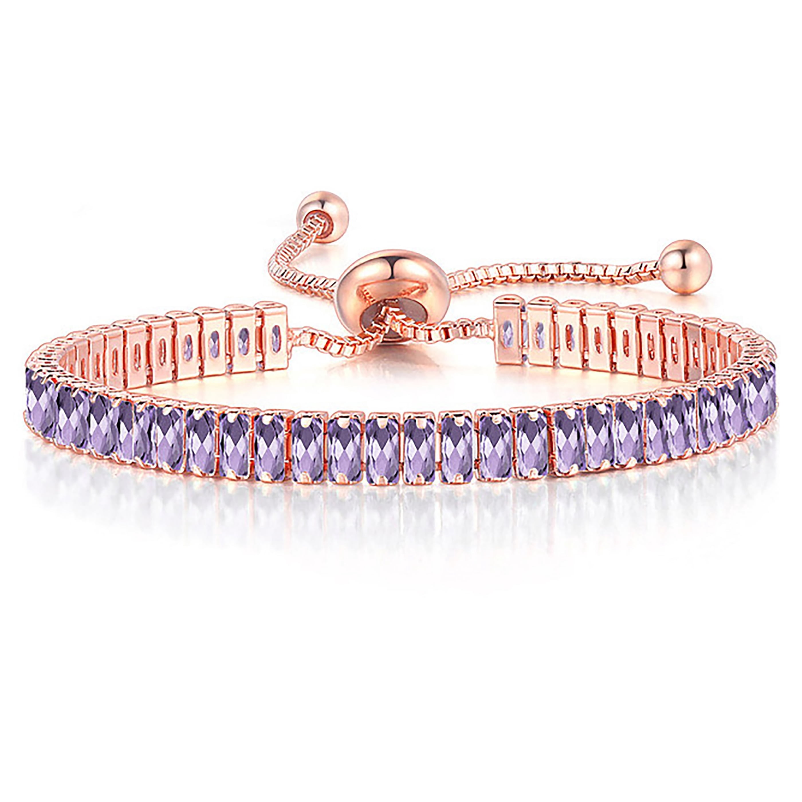 14K Gold Plated Tennis Bracelet With CZ Stones – 3mm Sparkle, Adjustable 6-8", Elegant Women's Jewelry