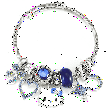 GOVSONE Cute Cat Bracelet Adjustable Stainless Cuff Bracelet Anime Cartoon Gift for Women