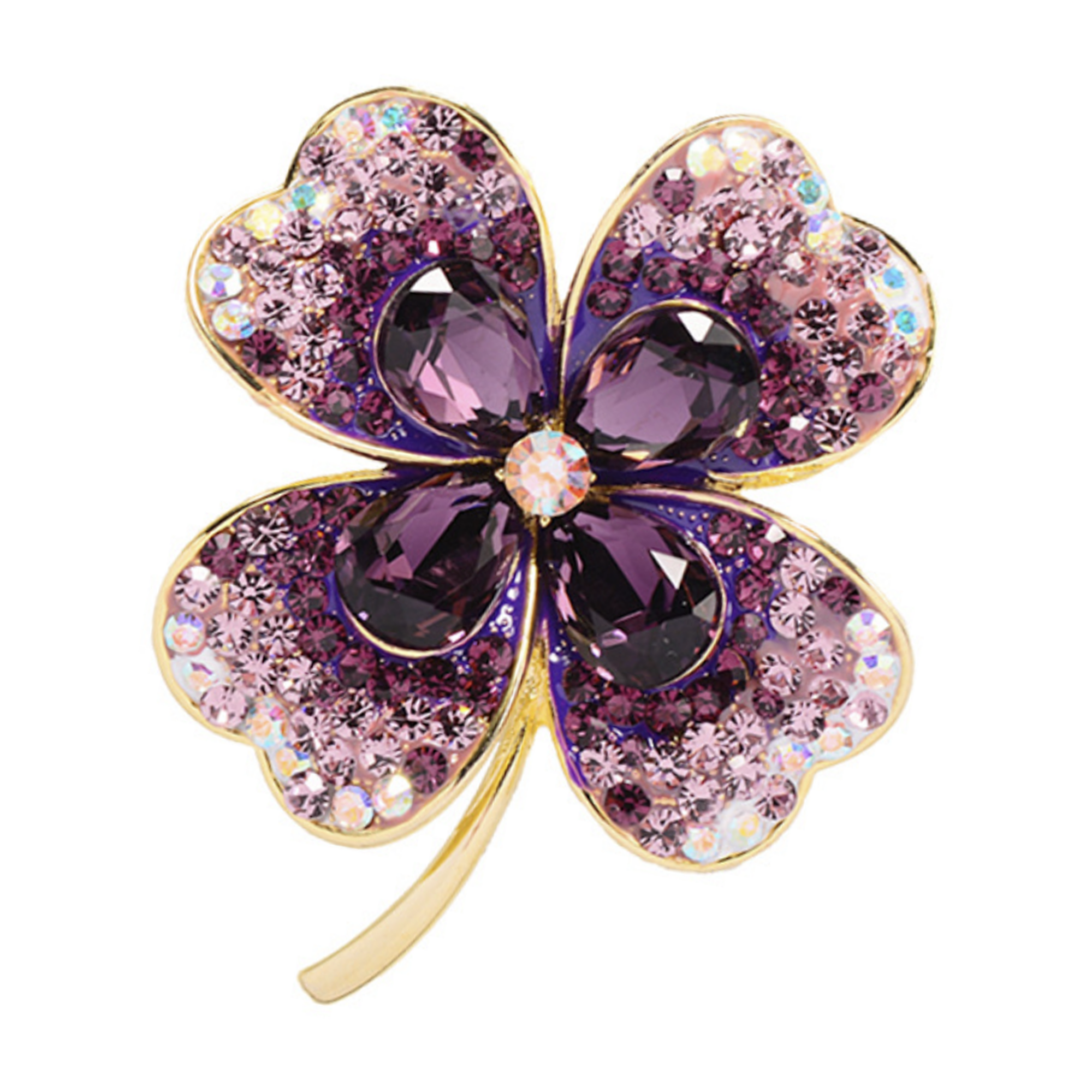 Gyn&Joy Ocean Starfish Brooch – Gold Tone Crystal Rhinestone Pin For Beach & More