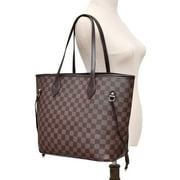 GOWELL Womens Checkered Tote Shoulder Bag with inner pouch - PU Vegan Leather Shoulder Satchel Fashion Bags -Cream checkered
