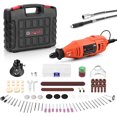 thumbnail image 1 of GOXAWEE Adjustable Power Rotary Tool, 30000 RPM 5 Speed, 130W, 110-120V, 140 Piece, G4007Y, 1 of 9