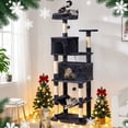 thumbnail image 1 of GOXIFACHOY Heavy Duty Cat Tree,67in Multi-Layered Tall Cat Tower for Indoor Large Adult Cats,XL Compact Cat Stand with Hammock,Sisal Scratching Post,Removable Plush Perch,Condo,Dark Gray, 1 of 9