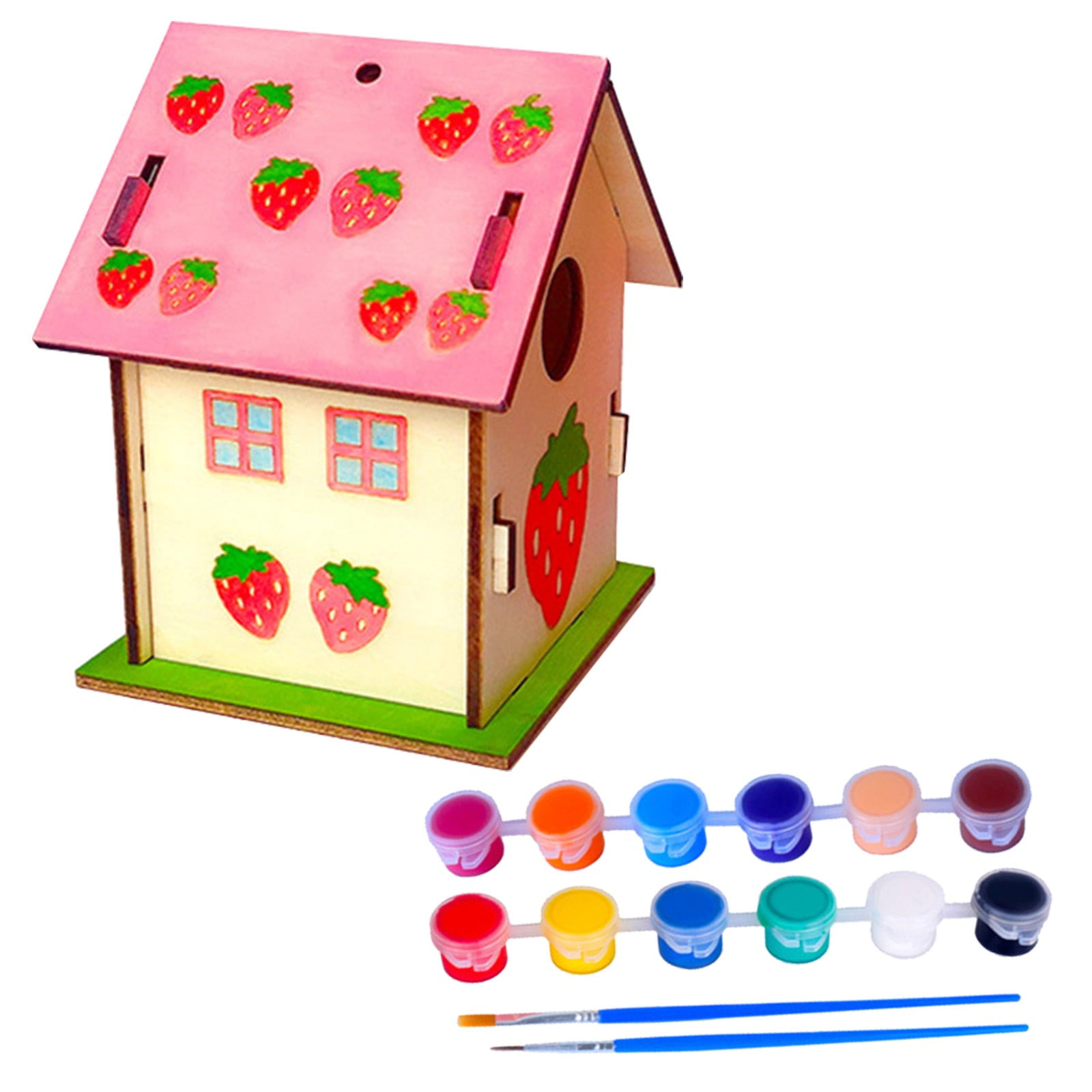 GOXIXI Clearance Bird Feeders Outdoor DIY Bird House Pendant Kits for