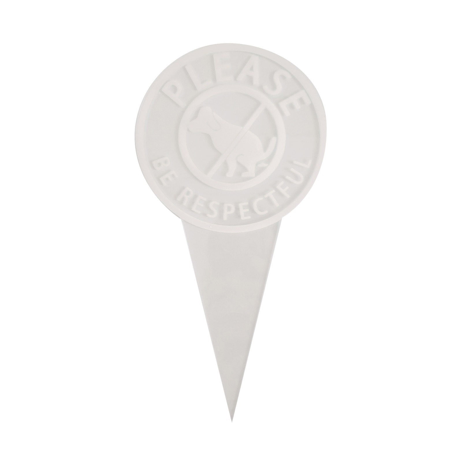 GOXIXI Clearance Garden Decoration Ground Insert No Dog Poop Sign for