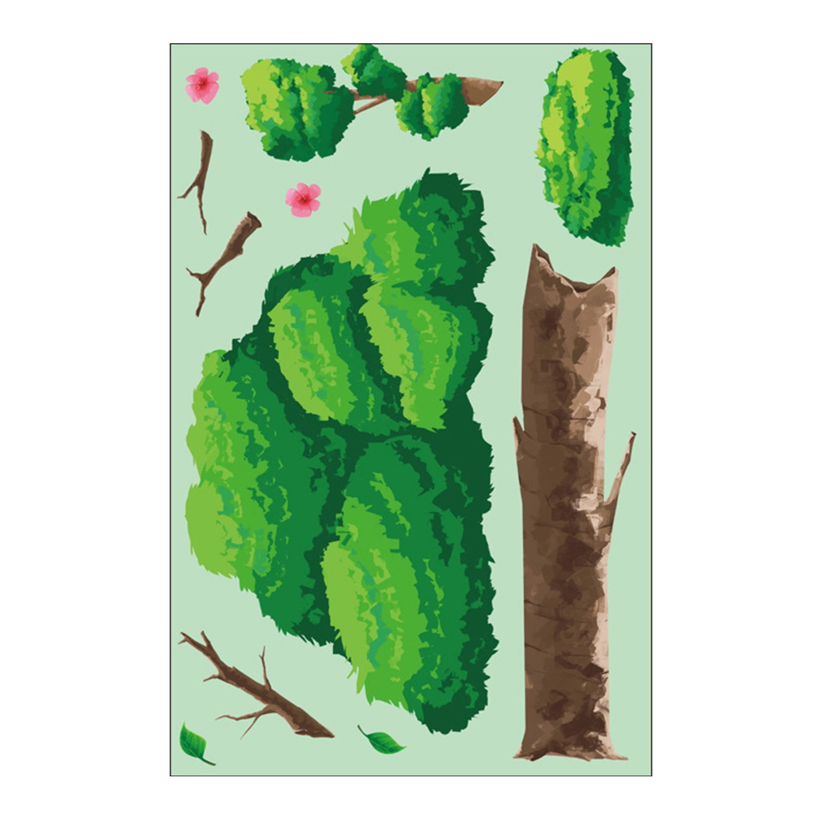 GOXIXI Clearance Wall Stickers Spring Animal Thick Gel Stick Butterfly